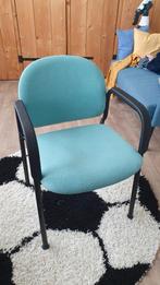 Comfortabele stoel met armleuningen, Huis en Inrichting, Stoelen, Ophalen, Blauw, Nieuw, Metaal