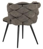 Rock Chair Taupe – Luxe Eetkamerstoelen met Uniek Design, Overige kleuren, Japandi, Hotel Chique, Modern, Ophalen of Verzenden