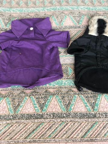 leuke  nieuwe  voor   de  kleine  hondjes   kleding  paarse  beschikbaar voor biedingen