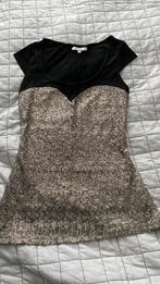 Glitter top., Maat 34 (XS) of kleiner, Ophalen of Verzenden, Zo goed als nieuw, Zwart