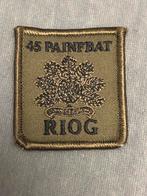 5x5 borstembleem RIOG, Verzenden, Landmacht, Nederland, Embleem of Badge
