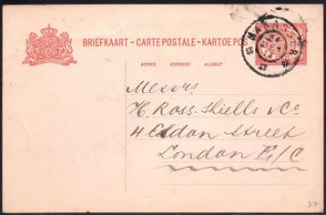 P93 Briefkaart Nederlands Indie Grootrondstempel Makasser beschikbaar voor biedingen