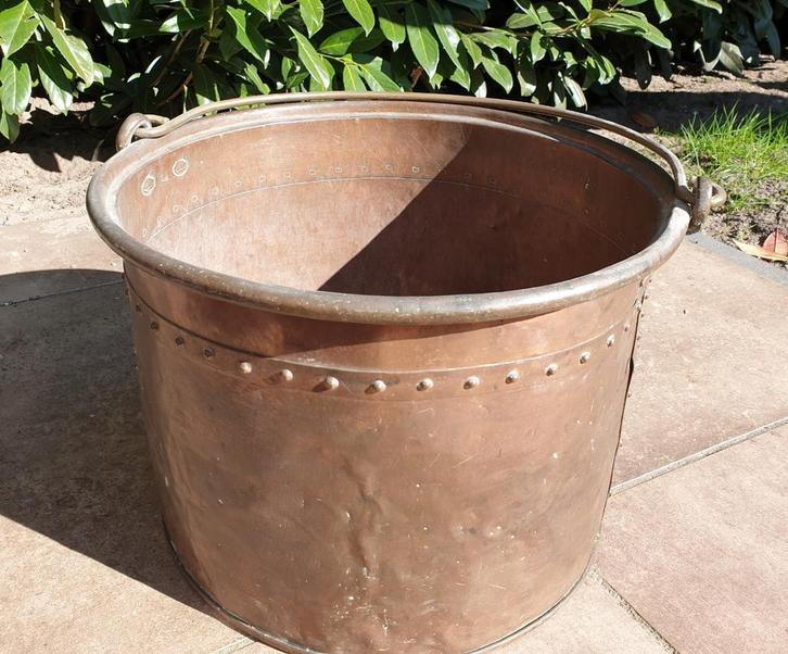 Zware roodkoperen Friese aker of nagelemmer begin 19e eeuw, Antiek en Kunst, Antiek | Koper en Brons, Koper, Ophalen