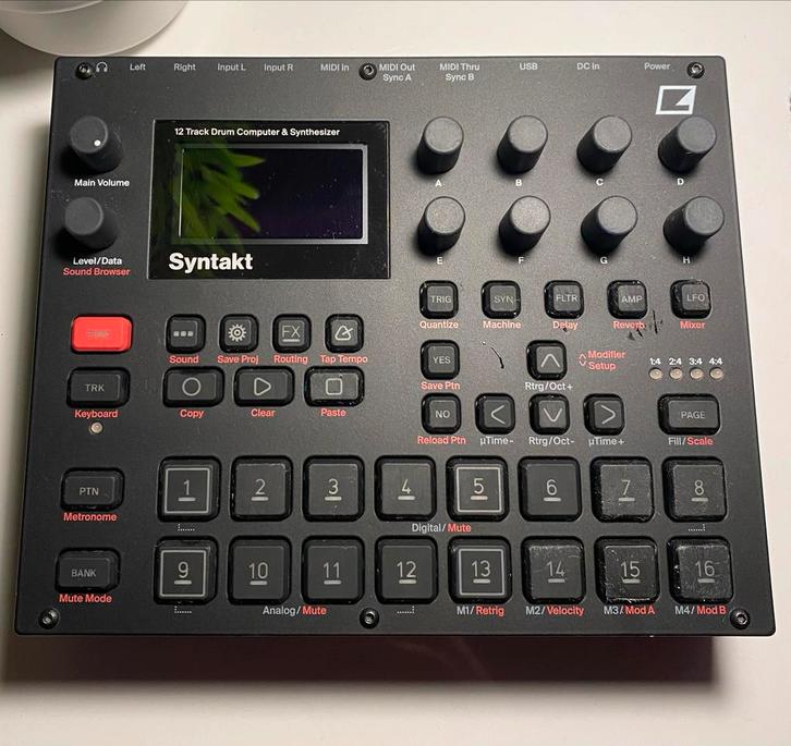 Elektron Syntakt, Muziek en Instrumenten, Synthesizers, Gebruikt, Overige aantallen, Overige merken, Met midi-aansluiting, Ophalen of Verzenden