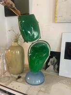 Doc Visser Vaas - Groen Glas, Ophalen, 50 tot 75 cm, Groen, Glas