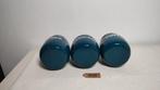 K518 blauw emaille set bussen koffie / thee / suiker, Antiek en Kunst, Ophalen of Verzenden