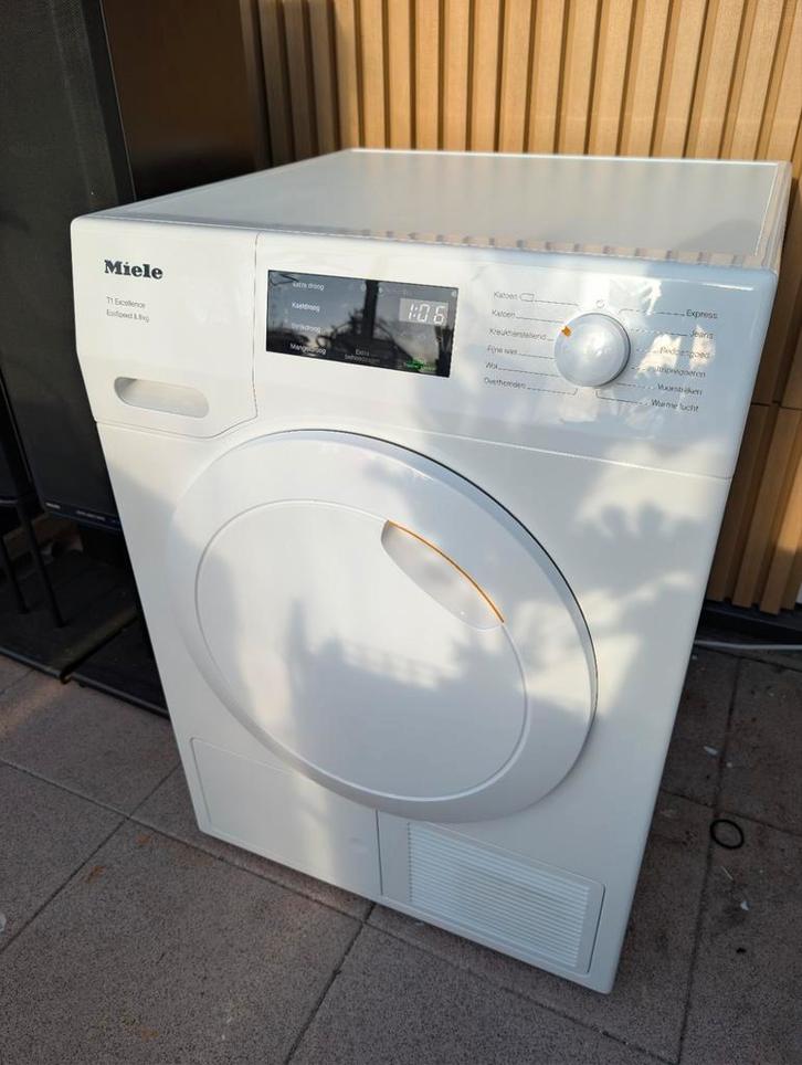 Miele T1 Excellence 8KG Warmtepomp droger A++ - TED455WP, Witgoed en Apparatuur, Wasdrogers, Zo goed als nieuw, Condens, Voorlader