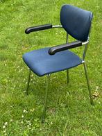 4 vintage Gebroeders de Wit Gispen stoelen jaren’70-‘80, Huis en Inrichting, Stoelen, Ophalen, Gebruikt, Blauw, Vintage