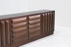 Vintage Spaans Brutalist Sideboard dressoir, Ophalen, Met deur(en), Eikenhout, Zo goed als nieuw