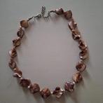 Warme parelmoer ketting, Bruin, Verzenden, Steen of Mineraal, Verstelbaar