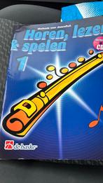 Horen, Lezen & spelen 1, methode voor dwarsfluit, incl cd, Ophalen of Verzenden, Zo goed als nieuw, Les of Cursus, Orkest