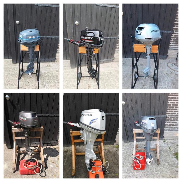 6x buitenboordmotor 4takt EINDEJAARSOPRUIMING, Watersport en Boten, Buiten- en Binnenboordmotoren, Gebruikt, Benzine, Buitenboordmotor