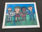 Familie(zelf)portret door Roel Heijmans, Antiek en Kunst, Ophalen of Verzenden