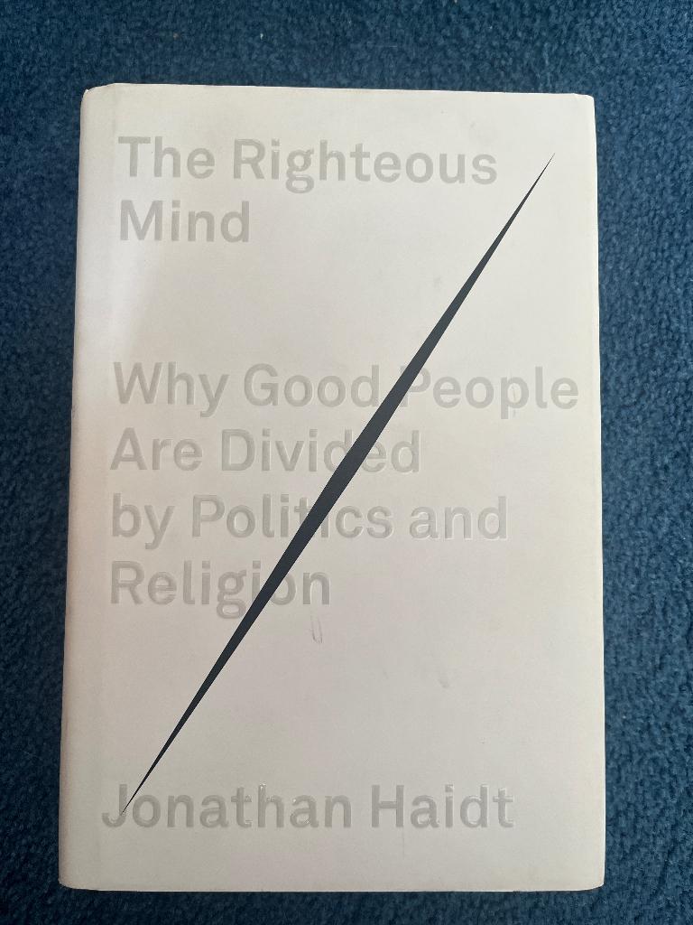 The righteous mind - Jonathan Haidt, Boeken, Taal | Engels, Zo goed als nieuw, Ophalen of Verzenden