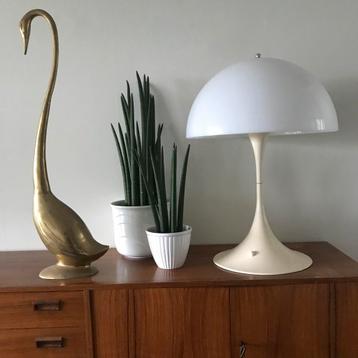 Vintage zwaan jaren brons messing vogel xxl  super groot beschikbaar voor biedingen