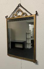 Klassiek messing hang spiegeltje 30 x 25 cm, Minder dan 50 cm, Gebruikt, Ophalen of Verzenden, Minder dan 100 cm