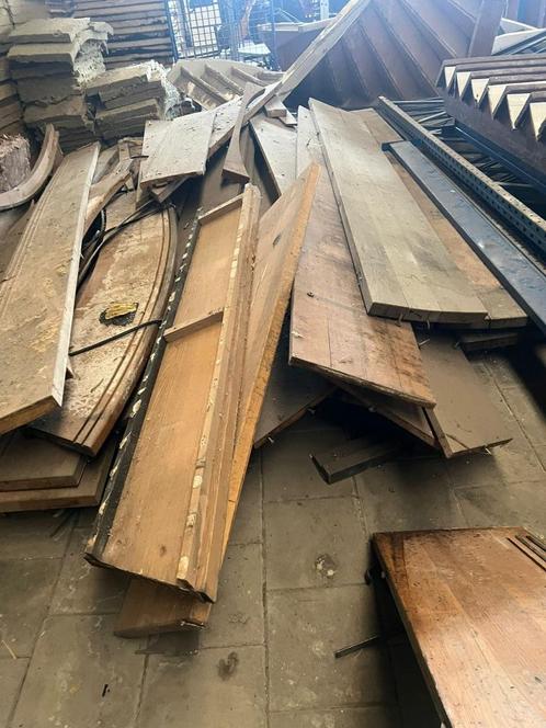 Party hele brede (meer dan 40cm breed en 40mm dik) traptrede, Doe-het-zelf en Verbouw, Hout en Planken, Gebruikt, Plank, Eiken
