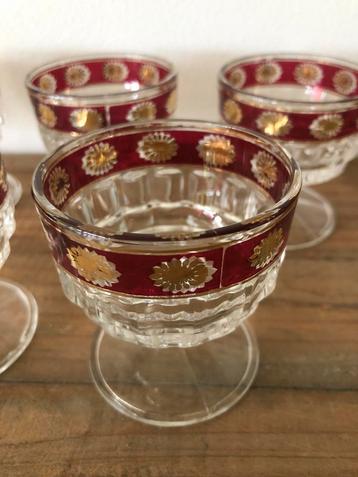 Vintage Italiaanse coupéglazen, 7 stuks beschikbaar voor biedingen