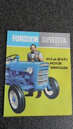 Fordson Super Dexta oldtimertractor 1964 folder, Verzenden, Gelezen, Folder