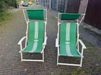 Vintage Heineken strandstoelen - Direct mee te nemen!, Tuin en Terras, Tuinsets en Loungesets, Gebruikt, Loungeset, Stoel, Hout