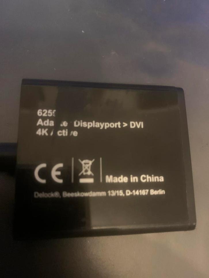 Delock Displayport naar DVI Adapter - 4K, Audio, Tv en Foto, Converters, Gebruikt, Ophalen of Verzenden