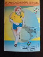 Brazilië 1990 WK voetbal Italië, Postzegels en Munten, Postzegels | Amerika, Ophalen of Verzenden, Zuid-Amerika, Postfris
