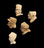 6 portretten 1860-1920 bodemvondsten pijpenkoppen, Ophalen of Verzenden