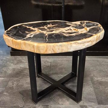 salontafel versteend hout bijzettafel nr3 beschikbaar voor biedingen