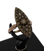 Roosgeslepen diamanten antieke gouden dames prinsessen ring, Ophalen of Verzenden, Goud, Ring, Met edelsteen