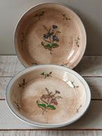 Antieke Franse terre de fonte saint vallier schalen, Ophalen of Verzenden