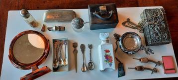 Lot antiek en sieraden uit inboedel, nalatenschap.  beschikbaar voor biedingen