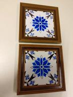 Twee ingelijste tegels, Ophalen of Verzenden