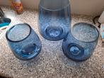 3 riverdale glazenvaas, Huis en Inrichting, Ophalen, Overige kleuren, Minder dan 50 cm, Glas