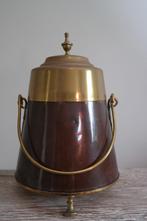 Koperen Antieke Doofpot (geel en rood koper); hoogte 42 cm, Antiek en Kunst, Ophalen of Verzenden, Koper