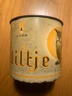 Antiek Uiltje Sigarenblik - Luna La Bolsa Kampen sigarendoos, Ophalen of Verzenden, Gebruikt, Tabaksdoos of Verpakking