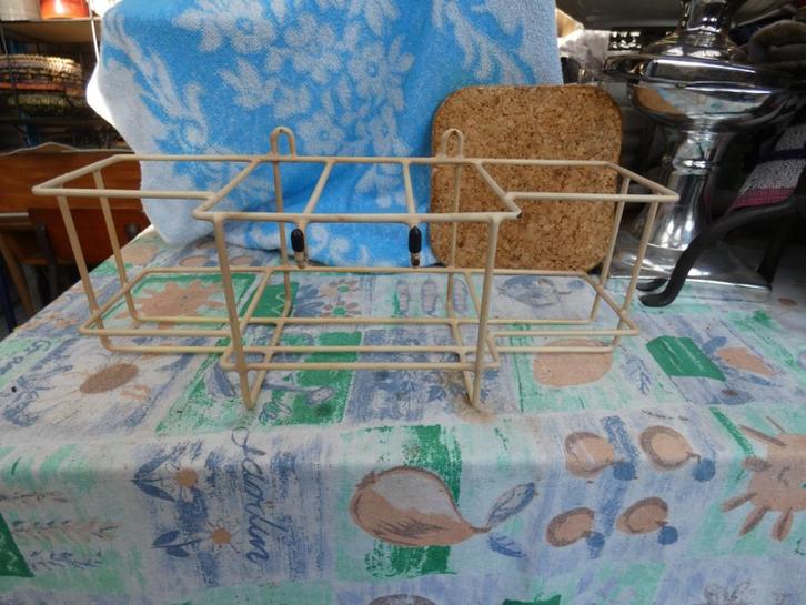 brocant keukenrekje/ bussenrek/ handdoekenrekje, Antiek en Kunst, Antiek | Keukenbenodigdheden, Ophalen of Verzenden