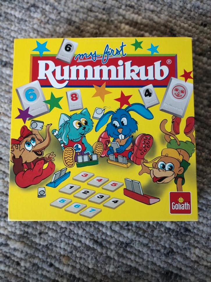 My First Rummikub van Goliath - Zo goed als nieuw!, Hobby en Vrije tijd, Gezelschapsspellen | Bordspellen, Zo goed als nieuw, Drie of vier spelers