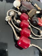 Vintage kersenrode ketting, Ophalen of Verzenden, Zo goed als nieuw
