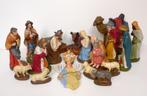 Oude gipsen kerstgroep jaren 20/30 retro vintage compleet, Diversen, Kerst, Ophalen, Gebruikt