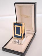 Dupont Aansteker L1 Chinese Lak Kleur BLAUW ., Verzamelen, Rookartikelen, Aanstekers en Luciferdoosjes, Ophalen of Verzenden, Gebruikt