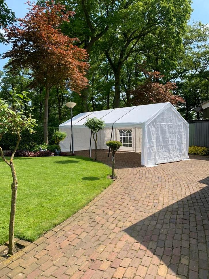 Huur Partytent, partytent huren, huur tent 4x8, Tuin en Terras, Partytenten, 5 tot 8 meter, Ophalen of Verzenden