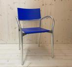 Design stoel voor bureau eettafel terras blauw Segis Breeze, Huis en Inrichting, Blauw, Kunststof, Modern, Gebruikt