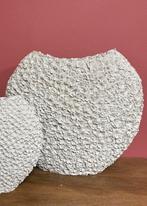 Prachtige grote colmore vaas beige flower NIEUW, Ophalen, Zo goed als nieuw, Overige kleuren, 50 tot 75 cm