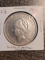 Rijksdaalder wilhelmina, 1937., Postzegels en Munten, Munten | Nederland, Ophalen of Verzenden, Koningin Wilhelmina, 2½ gulden