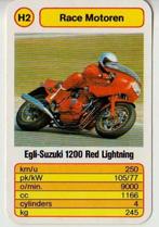 W1163 motorkaartje h2 egli-suzuki 1200 red lightning motor, Verzamelen, Ophalen of Verzenden, Zo goed als nieuw, Motoren