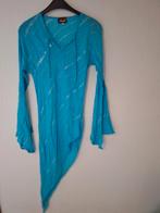 Bijzonder blauw jurkje, Ophalen of Verzenden, Maat 38/40 (M), Blauw, Onder de knie