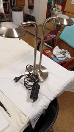 Jan des Bouvrie 2-lichts tafellamp met dimmer, Gebruikt, Ophalen of Verzenden, Metaal, Modern