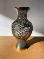 Plique à Jour Chinese Vaas - Glasmozaïek, Antiek en Kunst, Ophalen of Verzenden