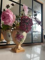 Vintage Vaasje Pastel Roze Rozen, Kent Menton England, Antiek en Kunst, Antiek | Vazen, Ophalen of Verzenden