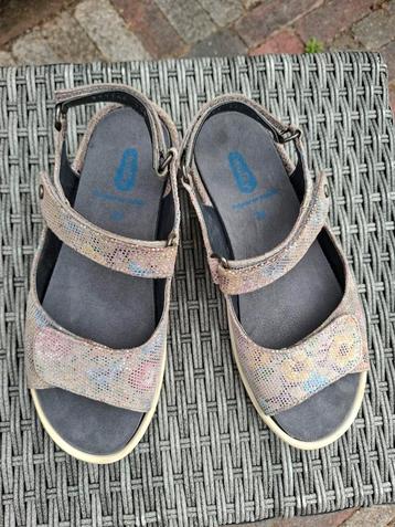 Wolky sandaal Delft taupe bloemenprint leer mt 39 beschikbaar voor biedingen